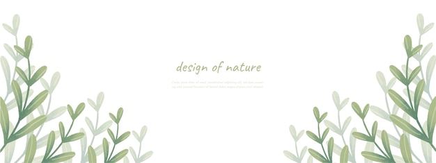 Leaves bakground design vector for ecology