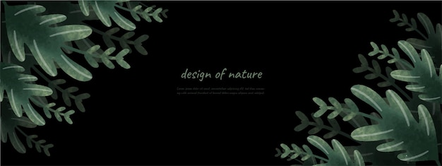 생태학을 위한 나뭇잎 bakground 디자인 벡터