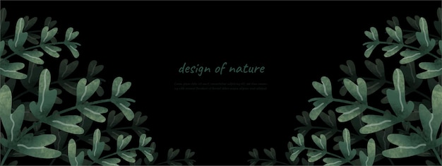 Leaves bakground design vector for ecology