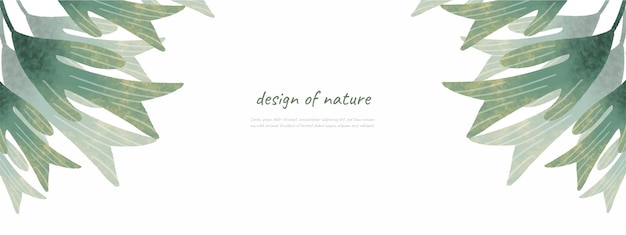 Leaves bakground design vector for ecology