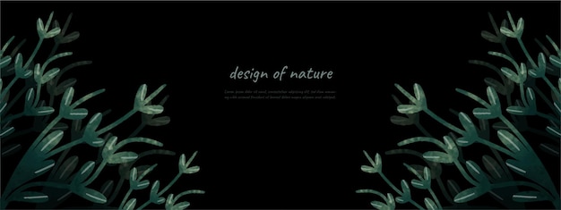 Leaves bakground design vector for ecology