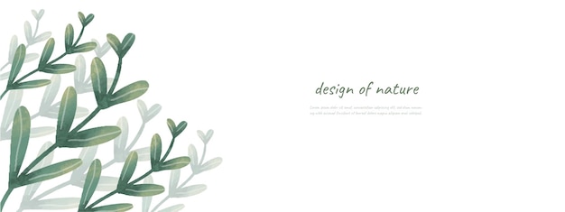 Leaves bakground design vector for ecology