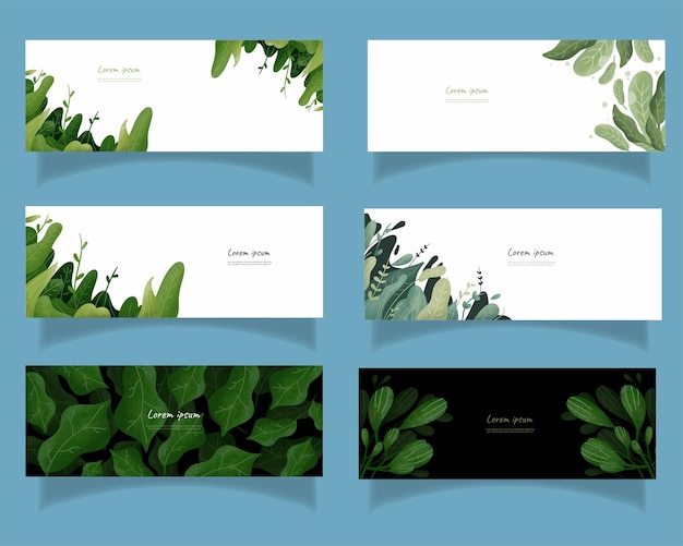 Leaves bakground design vector for ecology