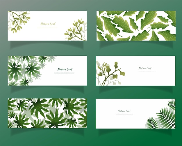 Leaves bakground design vector for ecology