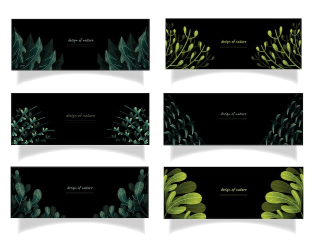 Leaves bakground design vector for ecology