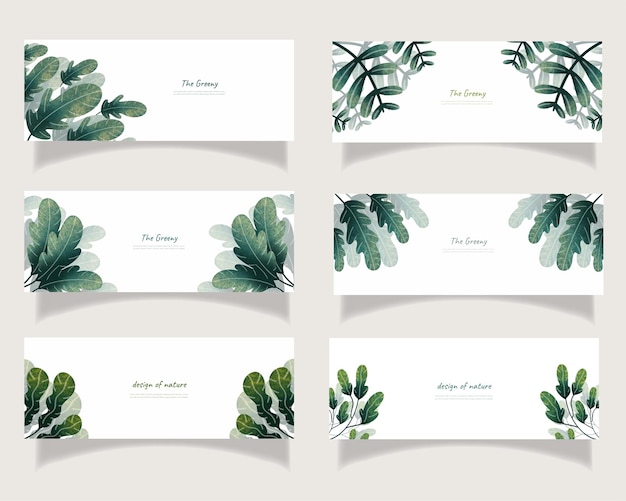 Leaves bakground design vector for ecology