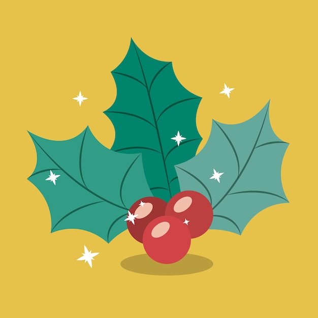 leaves and berry icon