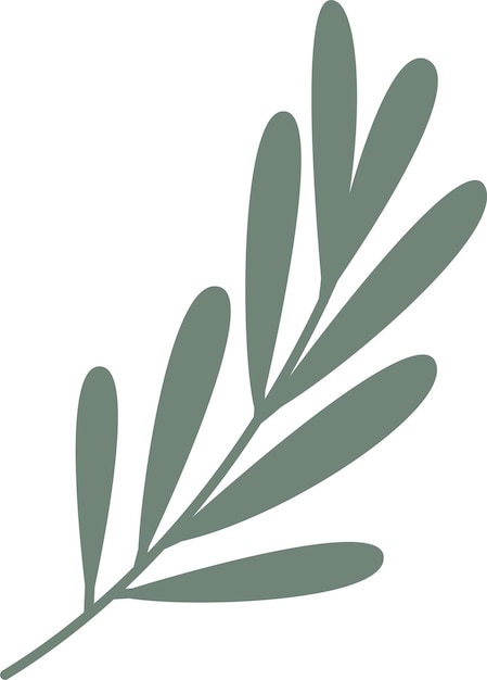 Vettore icona di ramificazione delle foglie