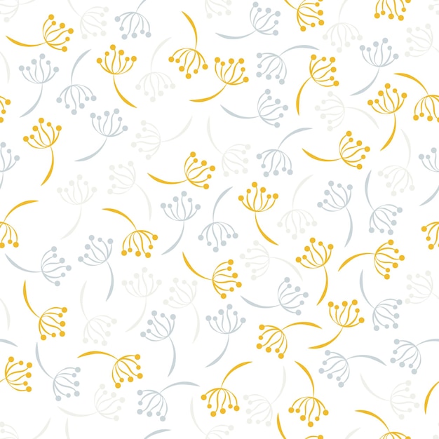 Leaves and branches repeat pattern. Floral pattern design. Botanical tile. Good for prints, wrapping