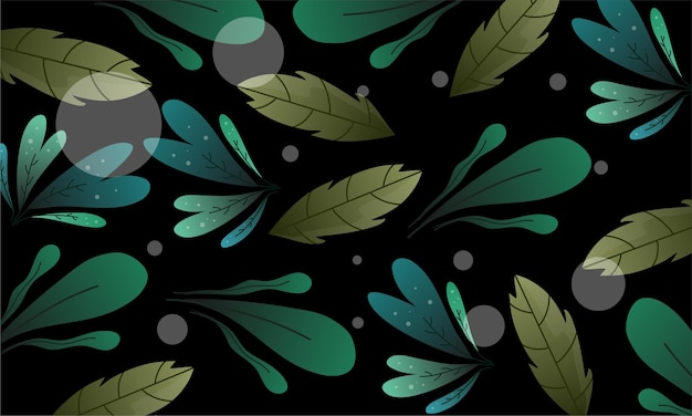 leaves illustration background for forest ecology nature background