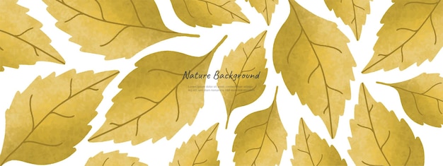 Leaves nature background design vector