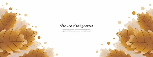 Leaves nature background design vector