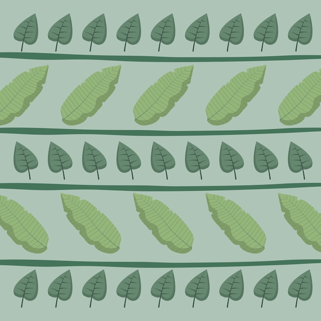 Vector leaves natures pattern background