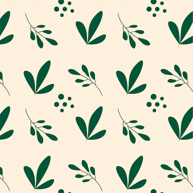 Leaves pastel pattern