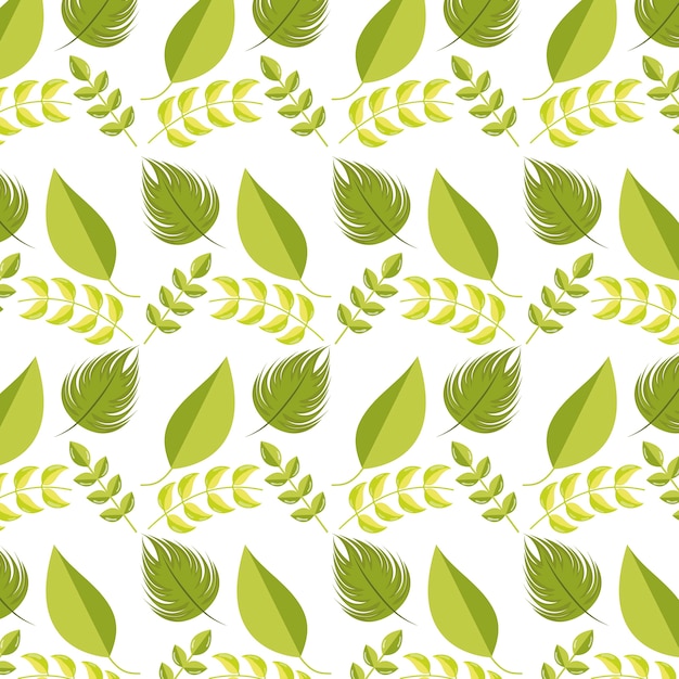 Leaves pattern background 