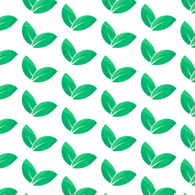 Leaves Pattern Endless Background Seamless