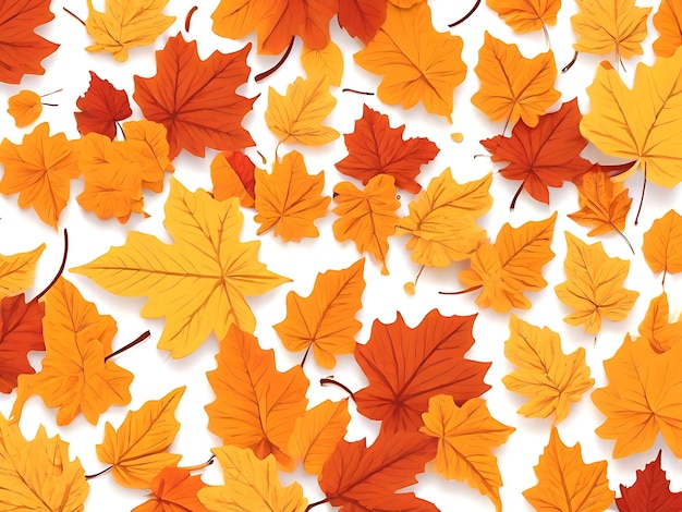 Vector leaves pattern wallpaper background