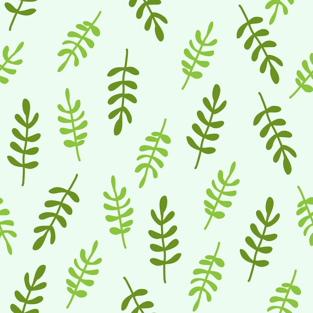 Leaves seamless pattern background.