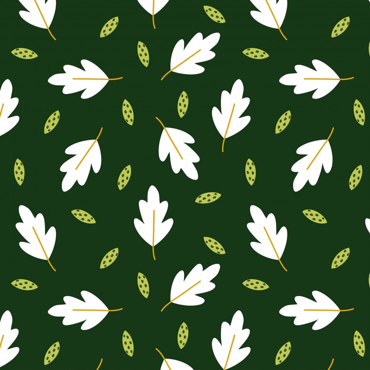 Vector leaves seamless pattern off autumn