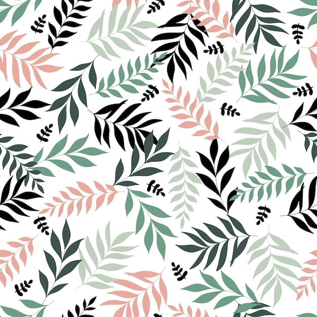 Leaves seamless pattern Print for fabrics clothes goods websites