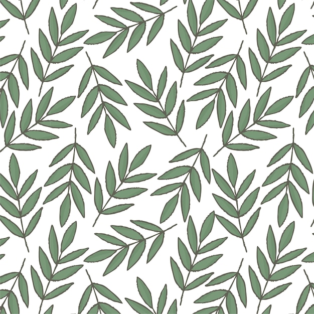 leaves seamless pattern