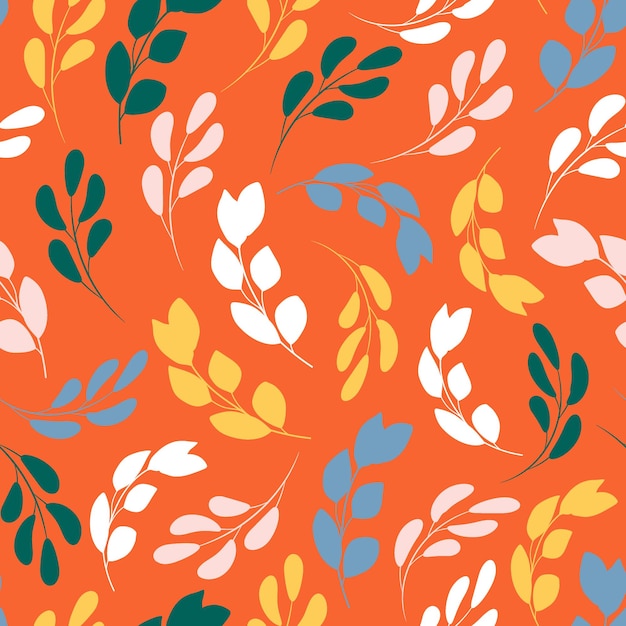 Leaves seamless pattern