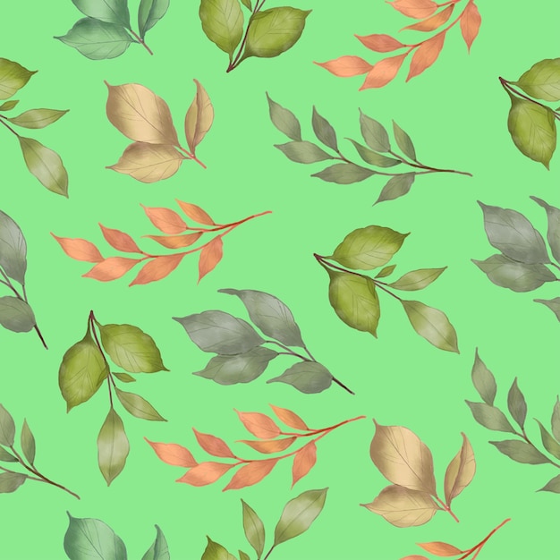 Vector the leaves seamless