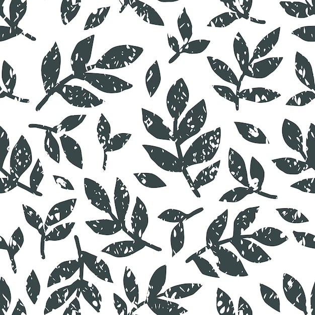 Leaves vector seamless pattern Decorative vector illustration good for printing