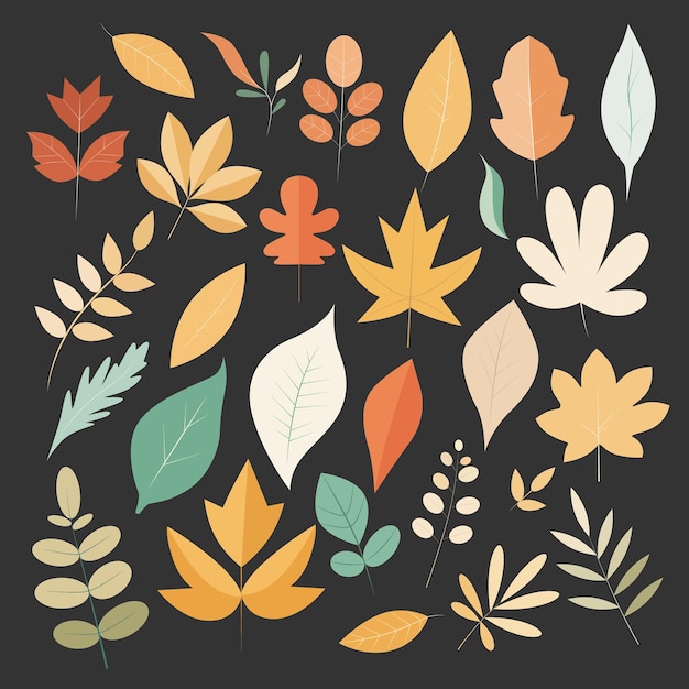 Vector leaves vector set