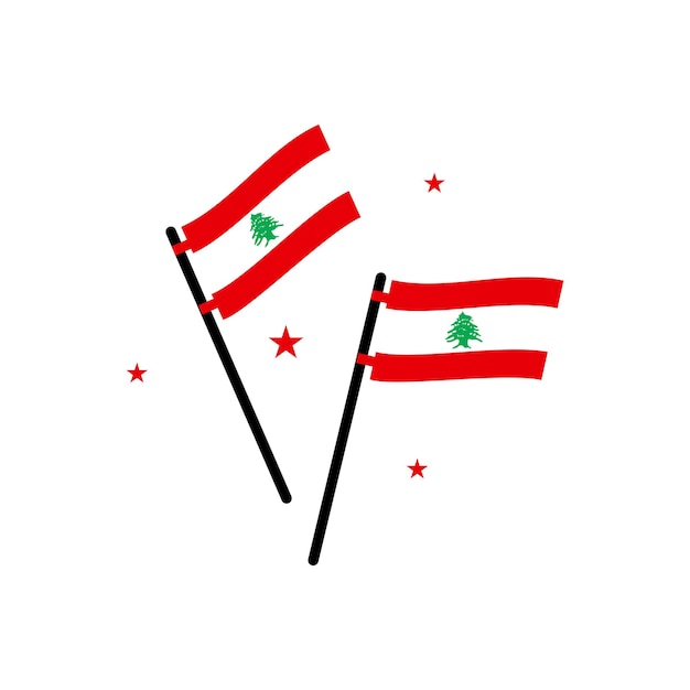 Lebanon Element Independence Day Illustration Design Vector