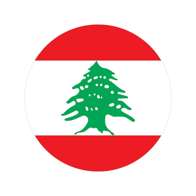 Lebanon flag simple illustration for independence day or election