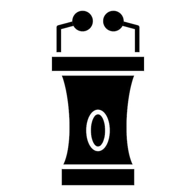 Vector lectern icon style