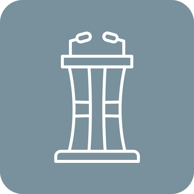 Lectern icon vector image Can be used for Diplomacy