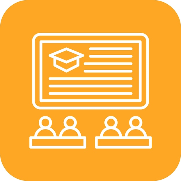 Lecture icon vector image Can be used for School