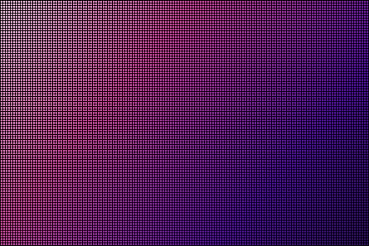 Vector led screen. dot rgb background television. vector stock illustration.