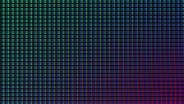 Led screen Lcd monitor with dots Pixel texture Gradient digital display Projector grid template