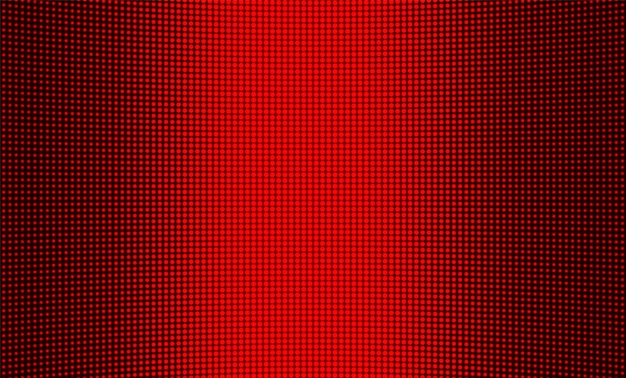 Trama dello schermo a led. display digitale. priorità bassa del pixel di colore. monitor lcd. videowall televisivo rosso