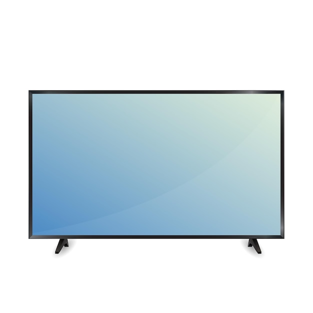 led tv realistic vector