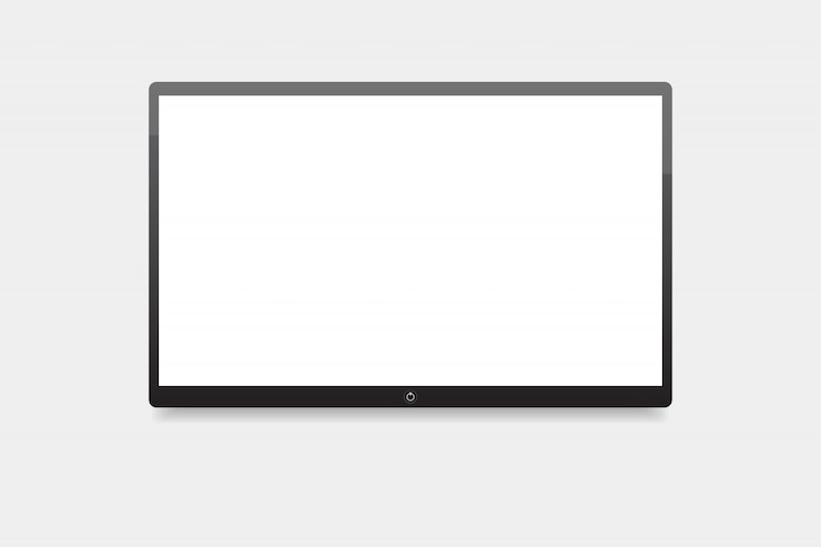Vector led tv, screen tv hanging on the wall