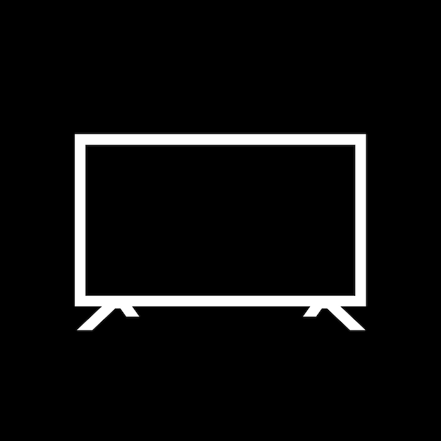 LED-tv-vectorpictogram LED-tv LED LCD-pictogram