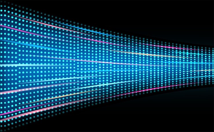 Vector led video screen with spot light and vivid motion effects digital panel with diode lamps hologram