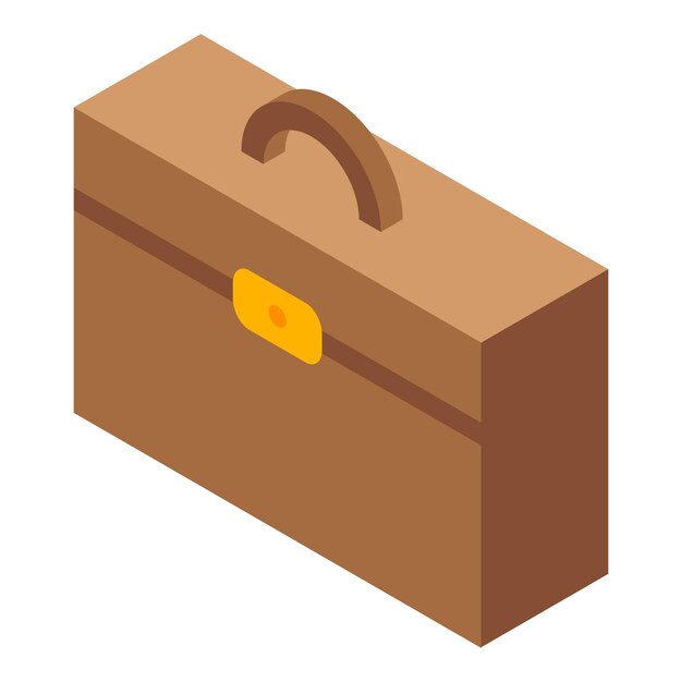 Lederen handtas pictogram Isometrisch van lederen handtas vector pictogram voor webdesign geïsoleerd op een witte achtergrond