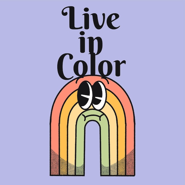 Leef in kleur met Rainbow Groovy Characterdesign