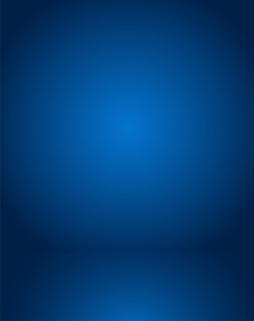 Leeg blauwe achtergrond van de studio. Licht interieur met product.