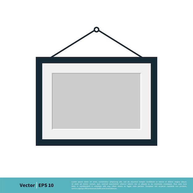 Leeg frame opknoping voor uw Poster pictogram Vector sjabloon illustratie ontwerp Vector EPS 10