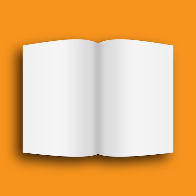 Leeg open boek mockup