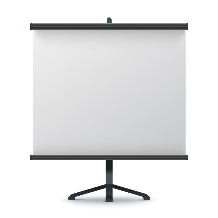 Vector leeg roll-up bannerstand leeg mock-up voor presentatie
