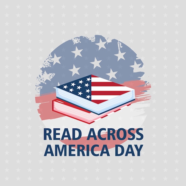 Lees Across America Day concept moderne achtergrond vectorillustratie