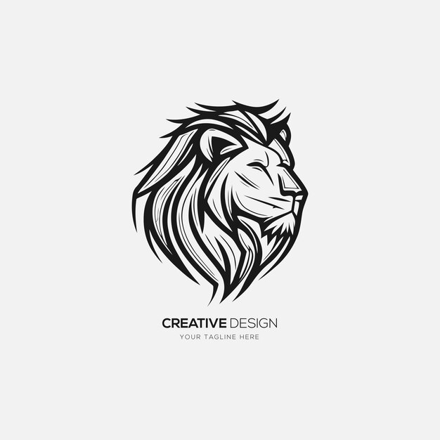 Leeuw creatieve vector illustratie logo