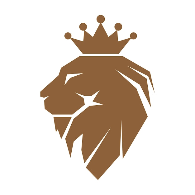 Vector leeuw pictogram logo ontwerp illustratie